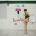 Huron High School captain Jamie Hibbs stretches before the game against Mason on Friday, May 10. Daniel Brenner I AnnArbor.com